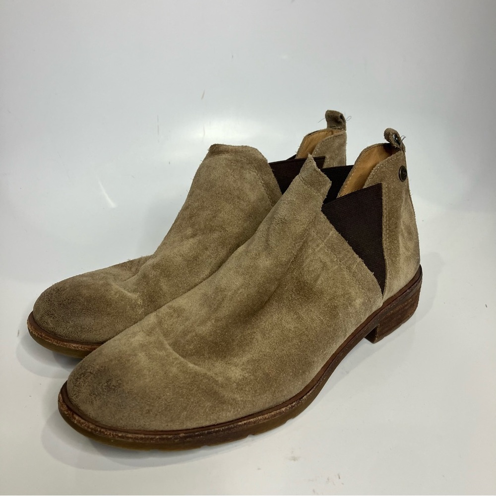 Sofft suede ankle boots women’s size 10 casual neutral cottagecore minimalist